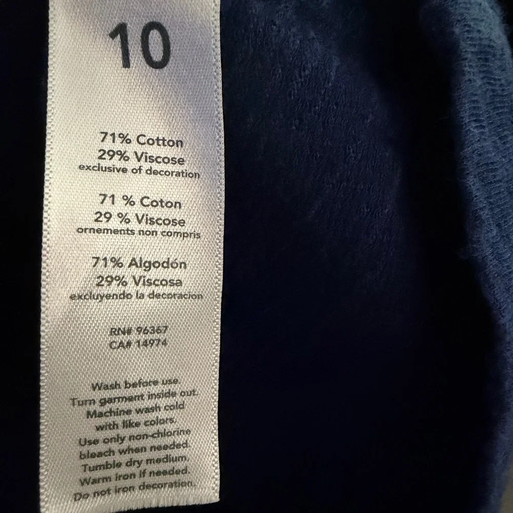 OshKosh‎ B'gosh Casual Preppy Navy Sleeveless Dress with Pink Heart Core Size 10